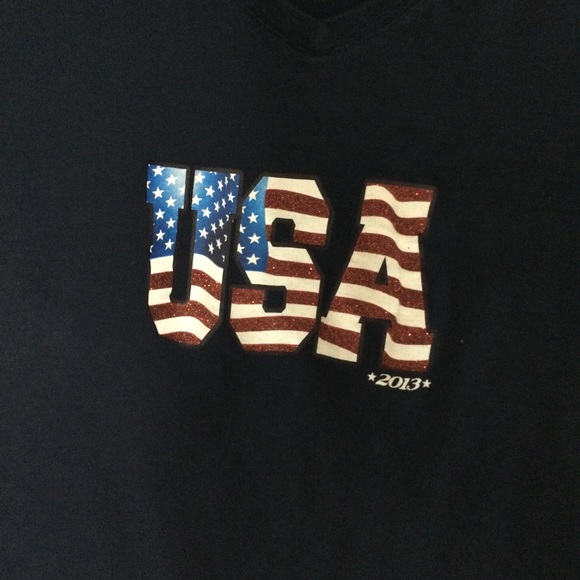 Faded Glory USA Tee Shirt Size Large (12/14) - Picture 2 of 3